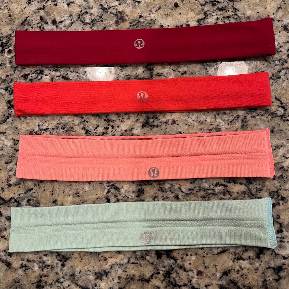 4 Lululemon headbands